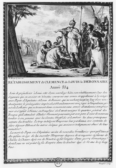 Luigi I, il Pio o il Bonario da Jean Michel the Younger Moreau